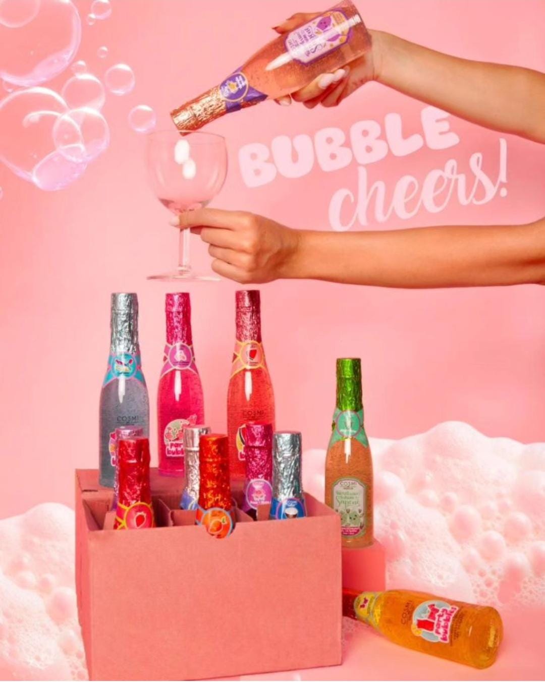 Gel de Baño Botella de Champán – Divertido, Hidratante y Espumoso