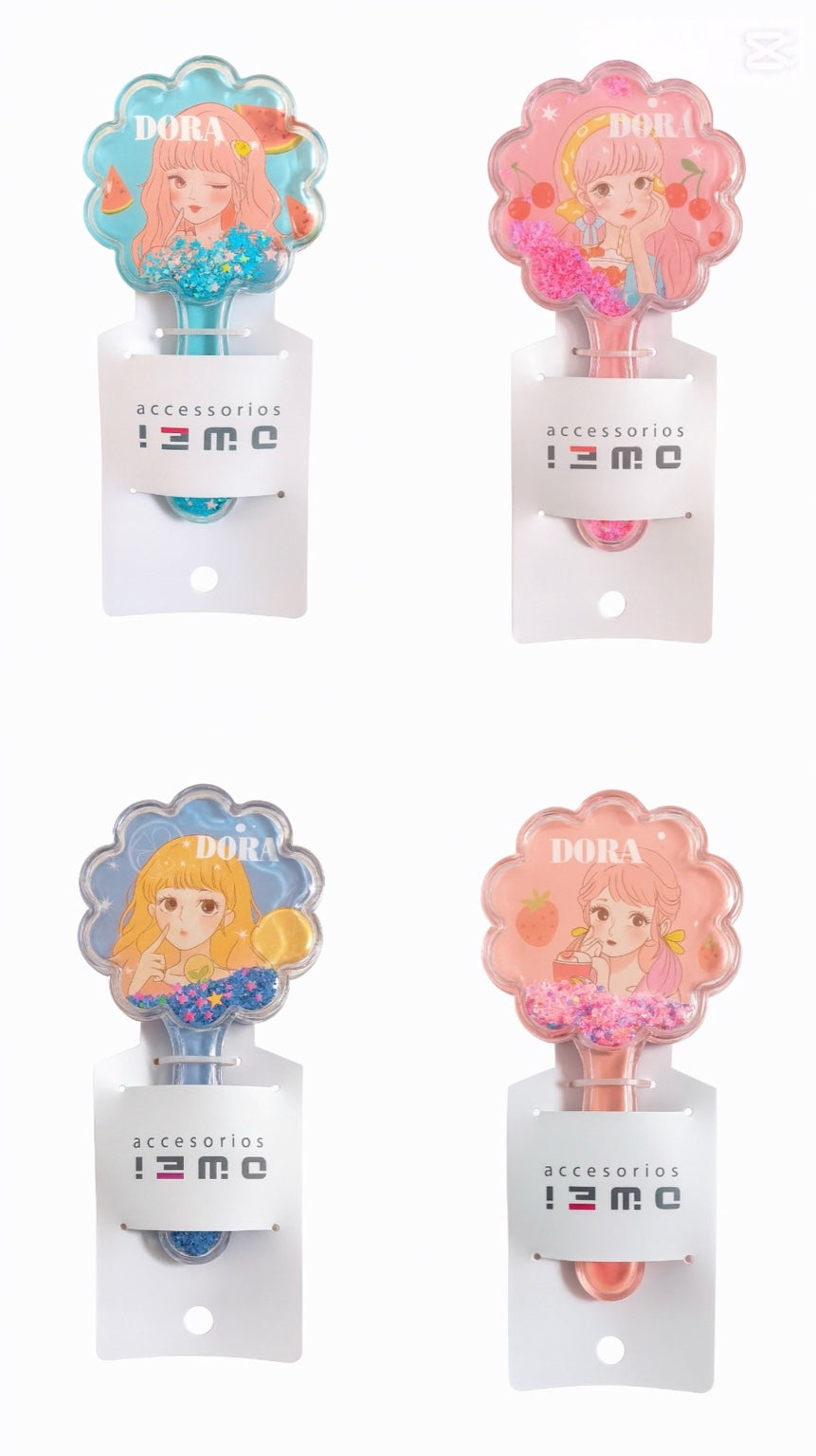 Peine Infantil “Dora Glitter Star” 💜✨