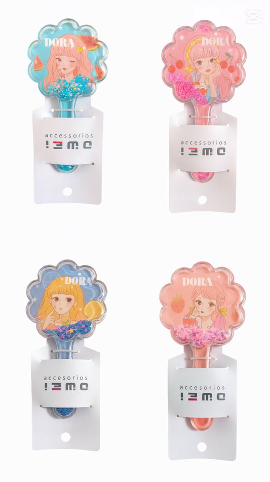 Peine Infantil “Dora Glitter Star” 💜✨