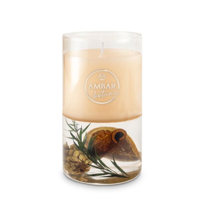 Vela Decorativa Naranja y Canela - Ambar