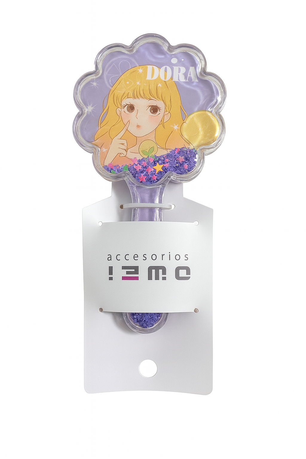 Peine Infantil “Dora Glitter Star” 💜✨