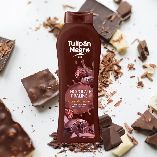 Tulip Black Chocolate Praline Bath Gel 650 ml