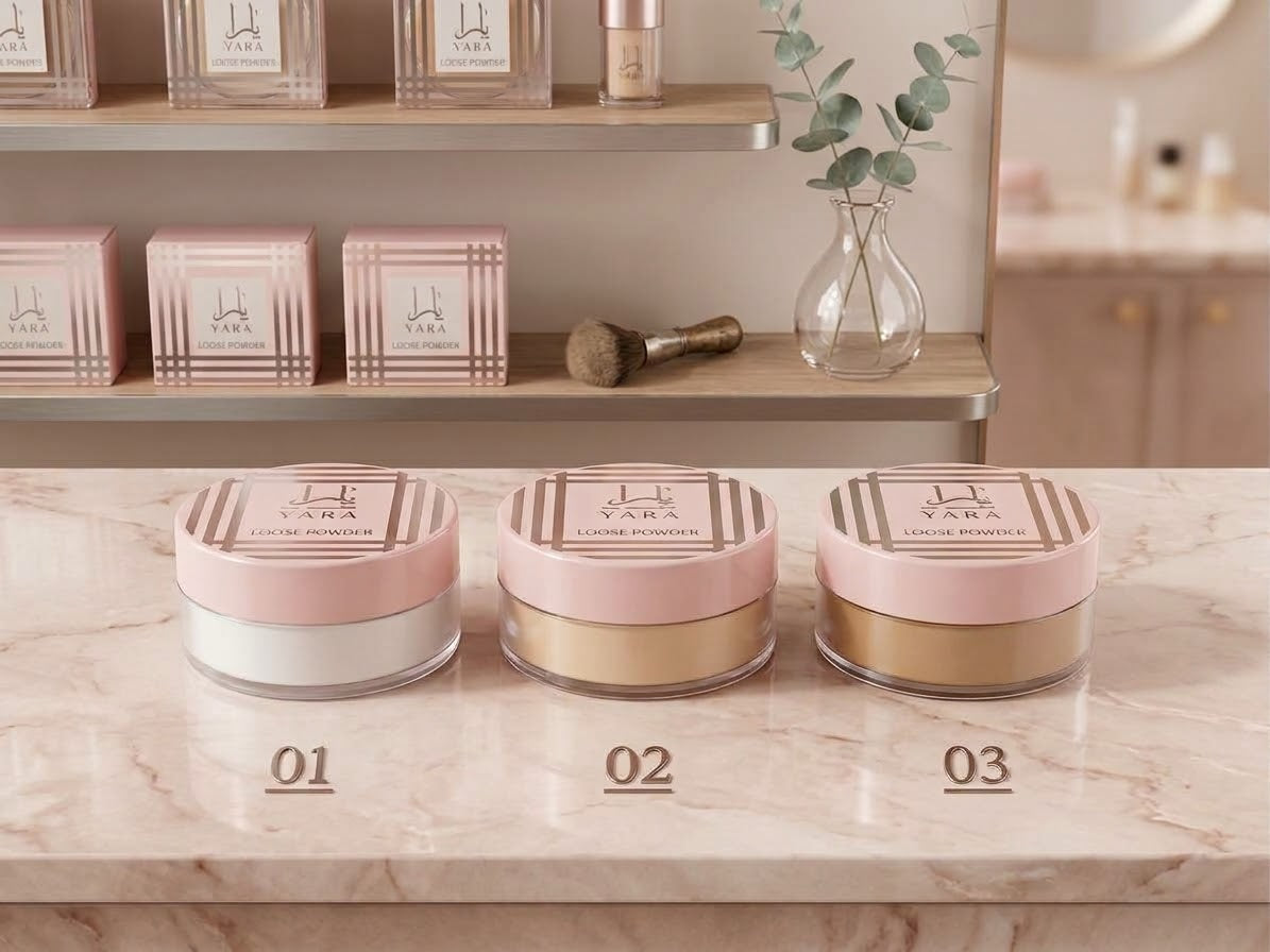 YARA Loose Powder by 3Q Beauty: Polvos Sueltos Matificantes y Perfeccionadores de Lujo