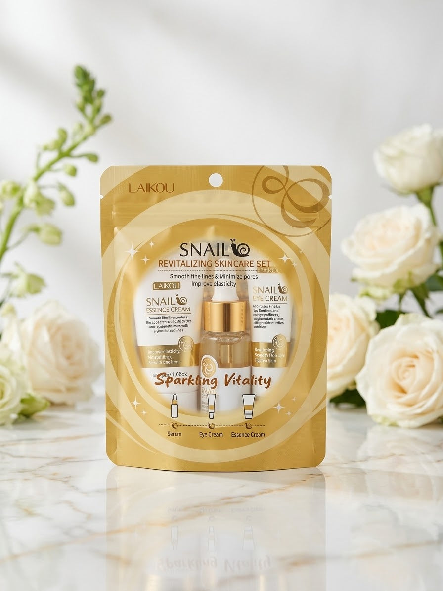 Set de skine care baba de caracol Oro de 24K y Ginseng
