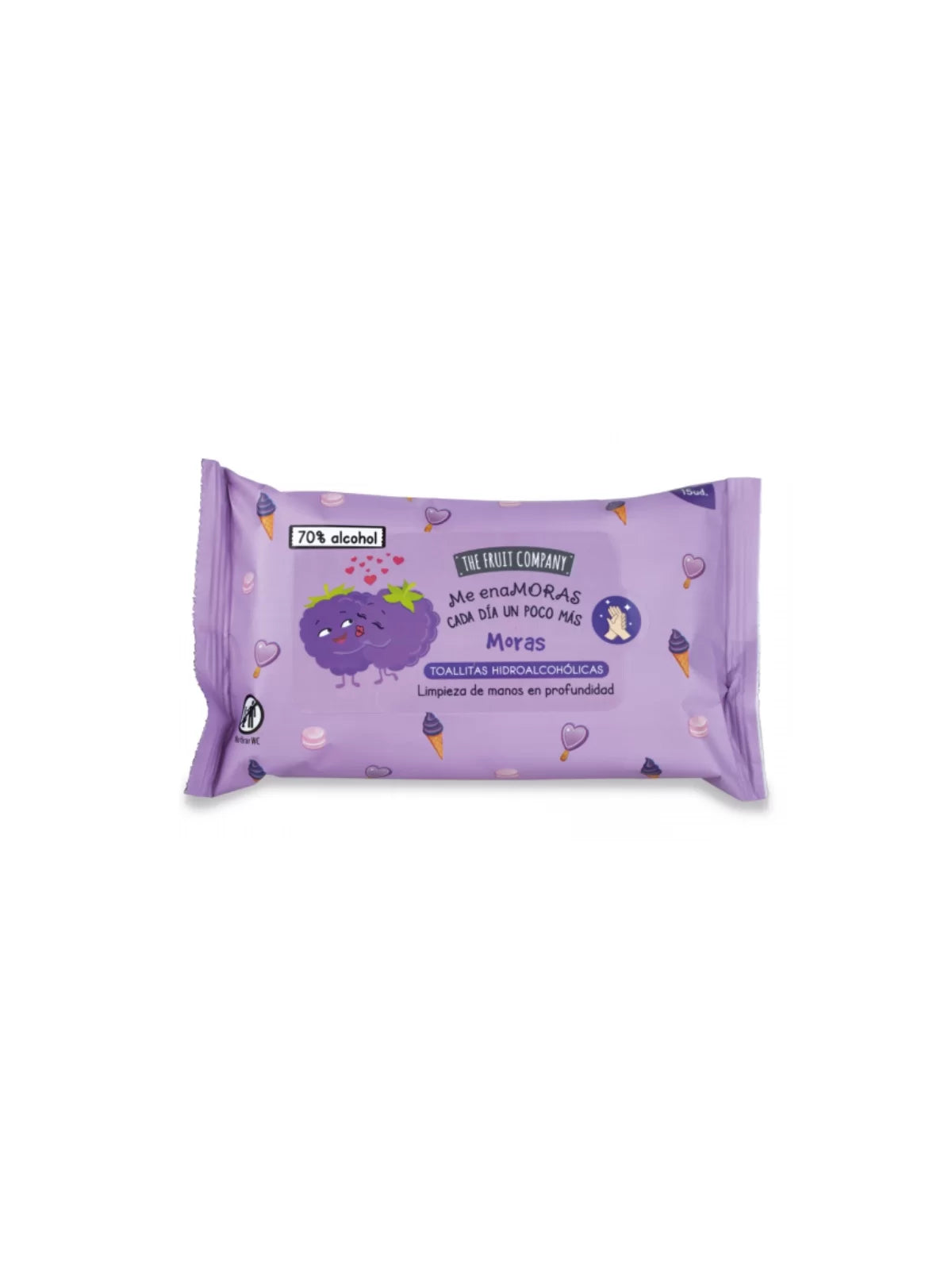 Toallitas Húmedas de Moras – The Fruit Company | Limpieza Refrescante y Aroma Dulce