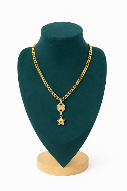 Collares con colgante de acero inoxidable Skyline