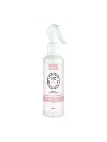 Odor-neutralizing spray + mikado pack for the bedroom.