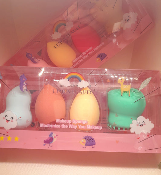 Set of sponges + facial cleanser.