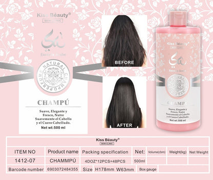 CHAMPU PARA CABELLO ESENCIA ARABE 500ML. KISS BEAUTY
