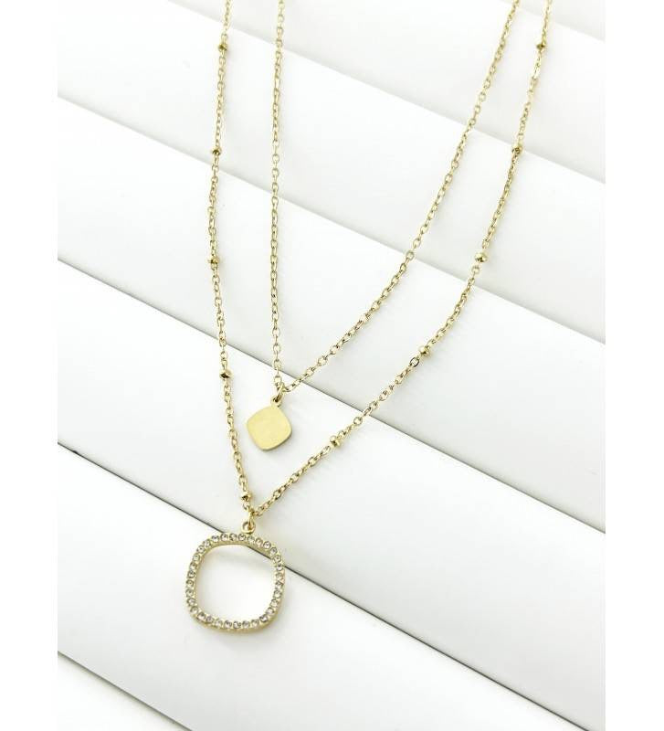 Collares con colgante de acero inoxidable Skyline