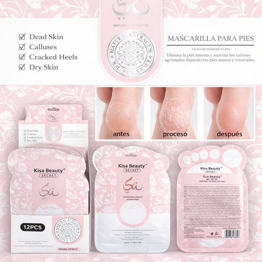 Mascarilla de pies esencia árabe - kiss beauty