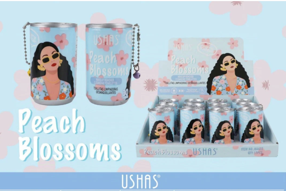 Toallitas Desmaquillantes en Lata – Peach Blossoms | Suaves, Refrescantes y con Aroma Floral