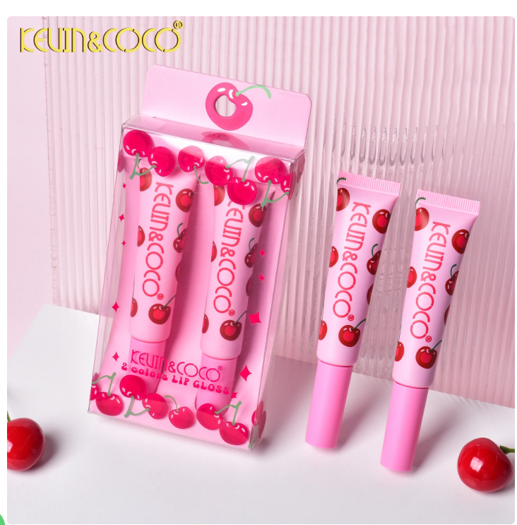 brillos labiales de cereza - Kevin & Coco