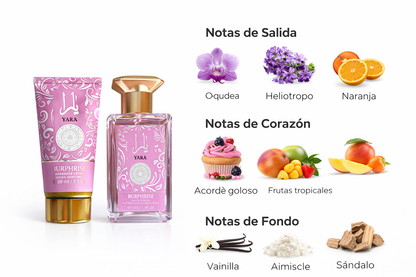 Pack yara rosa pack de loción + perfume