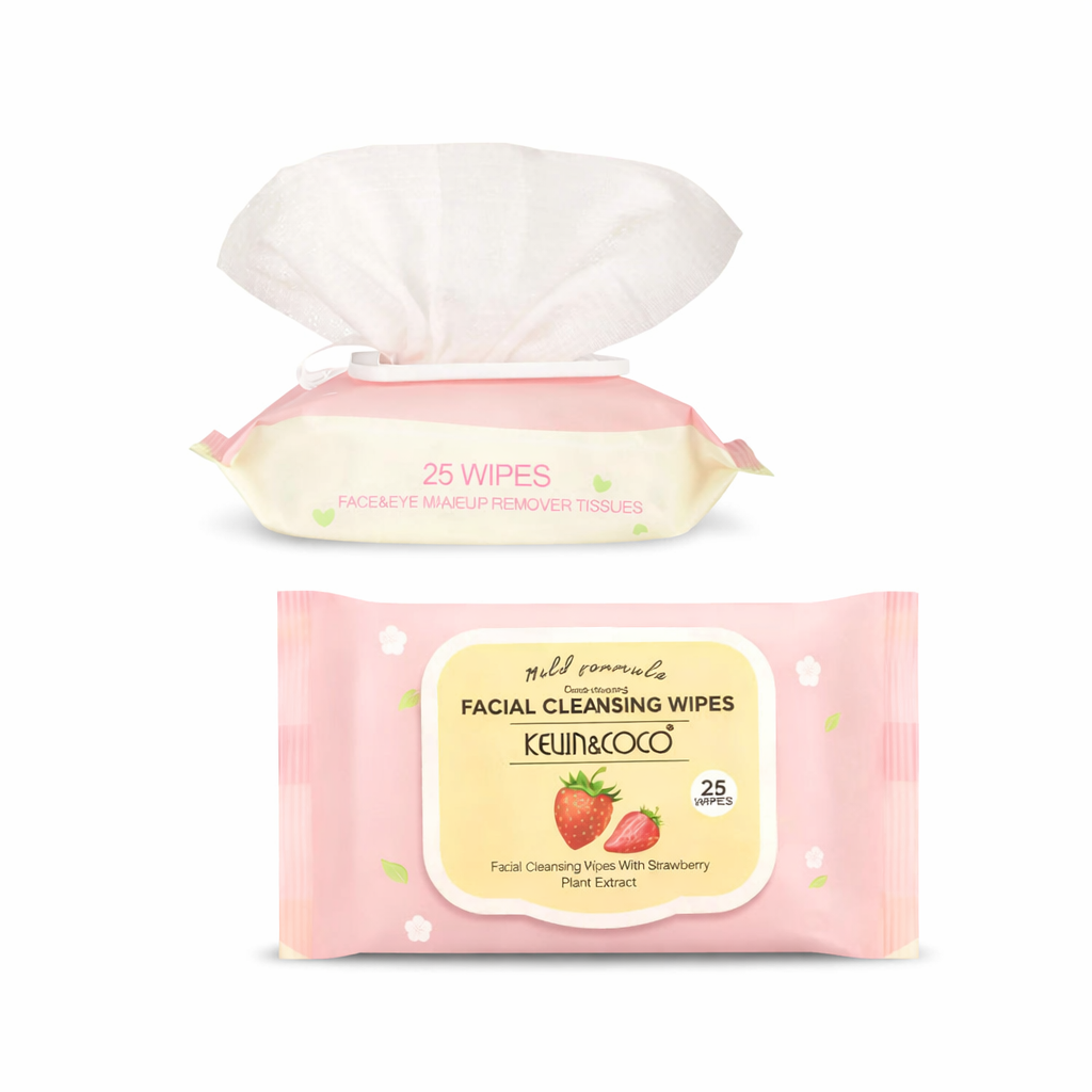 🍓 Toallitas Húmedas Faciales KEVIN & COCO – Fresa