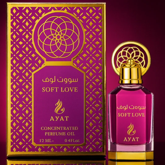 Perfume en Aceite Concentrado Soft Love Ayat 12 ml | Notas Cítricas, Vainilla y Almizcle Blanco