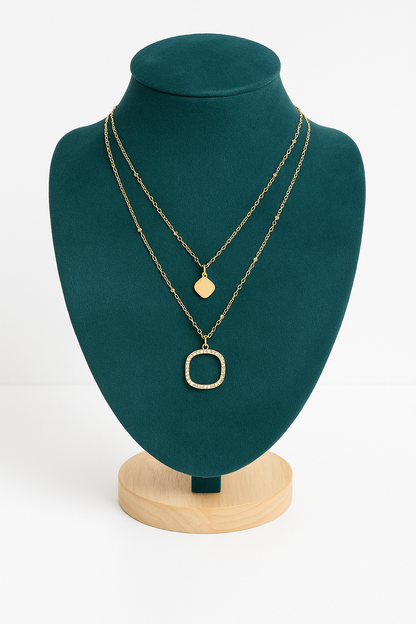 Collares con colgante de acero inoxidable Skyline