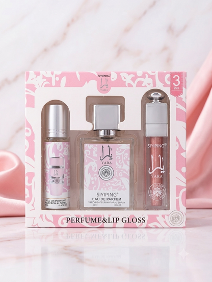 Pack Yara Rosa perfume + gloss