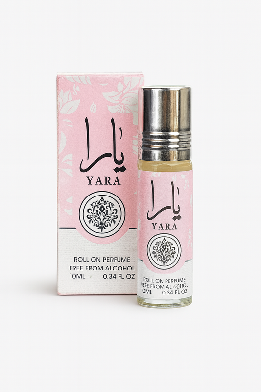 Perfume en Aceite Roll-On Yara Lattafa 10 ml | Sin Alcohol, Vainilla & Frutas Tropicales