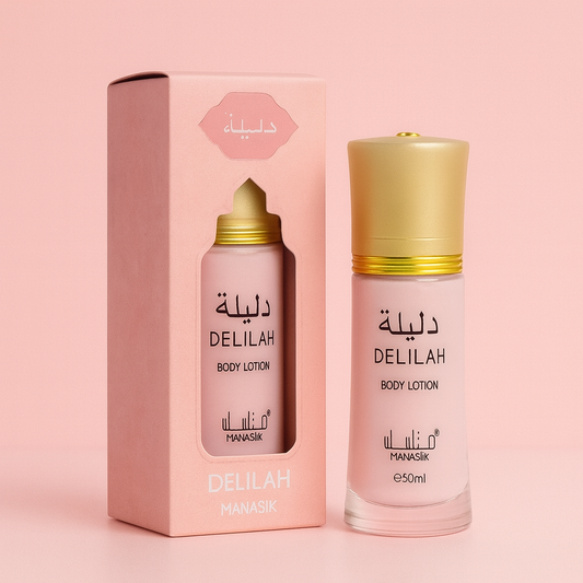 Body Lotion Árabe Delilah 50 ml Manasik – Loción corporal perfumada floral