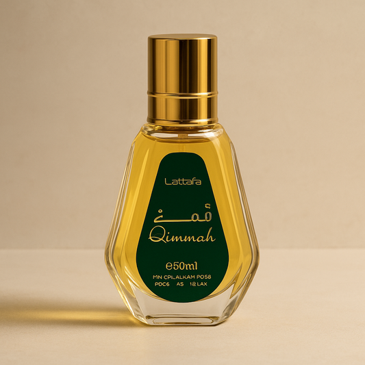 Perfume Qimmah Lattafa Mujer 50 ml | Fragancia Árabe Elegante y Duradera