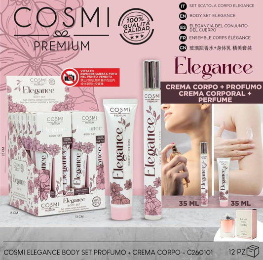 Pack Elegance body cream + Perfume 35 ml