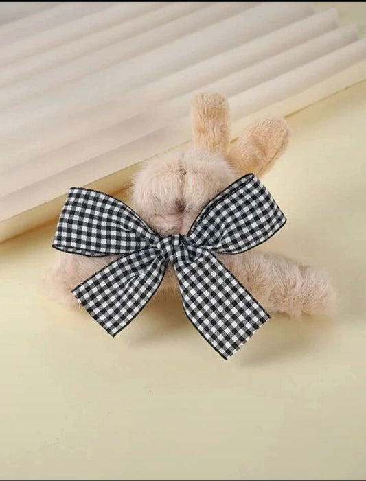 Rabbit hair clip.