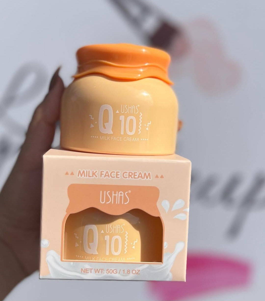 Crema facial hidratante milk Q10  - Ushas