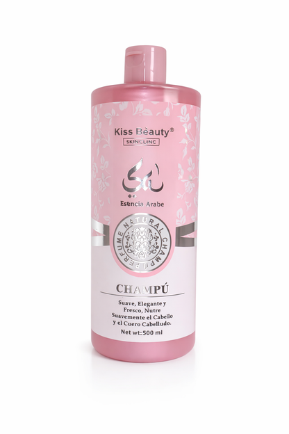 CHAMPU PARA CABELLO ESENCIA ARABE 500ML. KISS BEAUTY