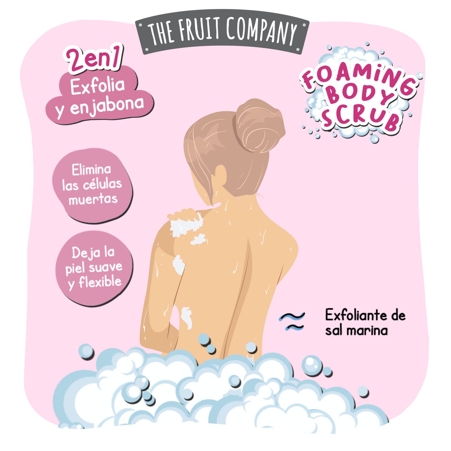 Exfoliante Corporal Fresa 2en1
