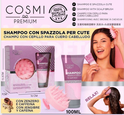 FORTIFYING SHAMPOO WITH HAIR BRUSH