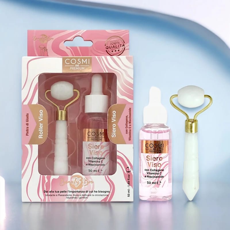 HYALURONIC ACID FACIAL SERUM + FACIAL ROLLER