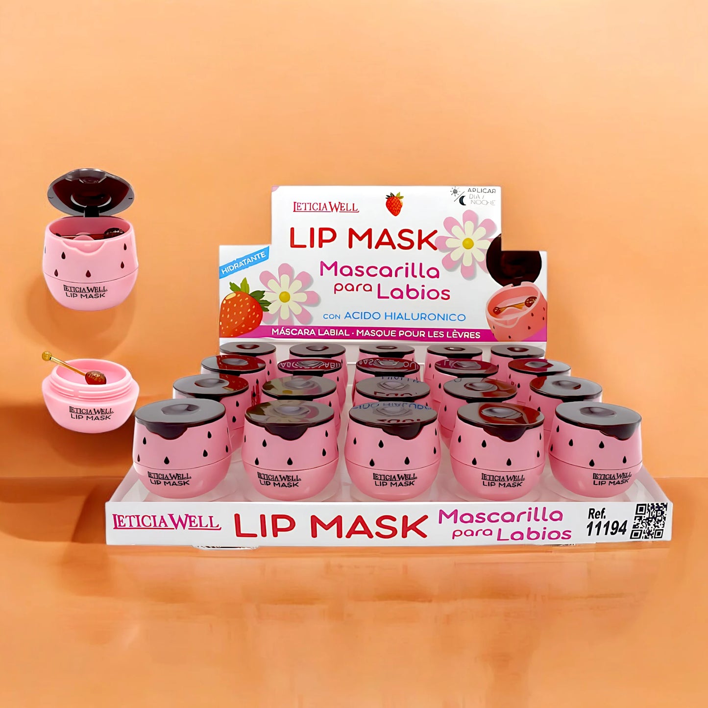 Mascarilla de labios de fresa - Leticia Well