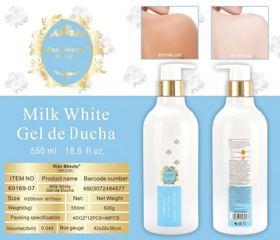 Gel de baño milk White