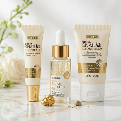 Set de skine care baba de caracol Oro de 24K y Ginseng