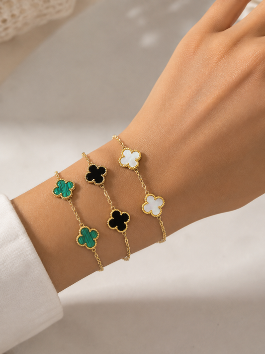 Pulseras Trébol Skyline — Elegancia que Atrae Buena Suerte 🌟