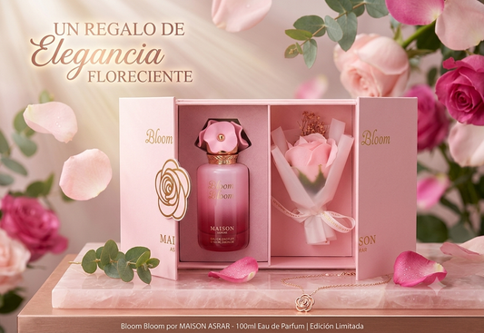 Bloom Bloom Maison Asrar Eau de Parfum Mujer 100 ml – Floral afrutado, elegante y duradero