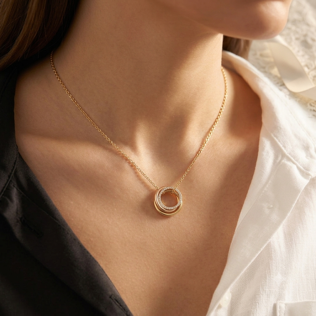 Collares con colgante de acero inoxidable Skyline